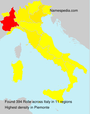 Surname Rolle in Italy Surname Rolle in Italy