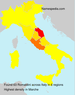 Surname Romaldini in Italy Surname Romaldini in Italy