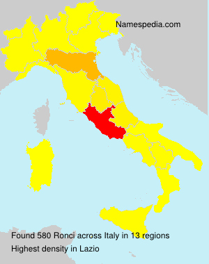 Surname Ronci in Italy Surname Ronci in Italy