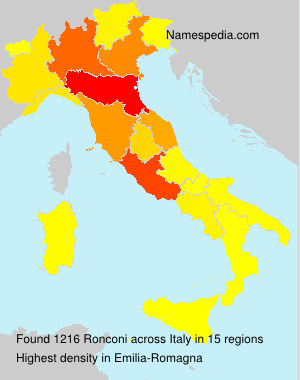 Surname Ronconi in Italy Surname Ronconi in Italy
