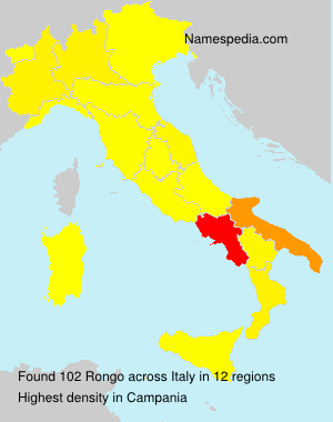 Surname Rongo in Italy Surname Rongo in Italy