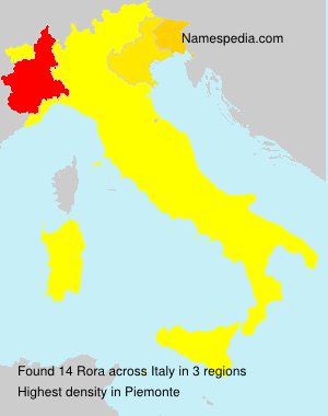 Surname Rora in Italy Surname Rora in Italy
