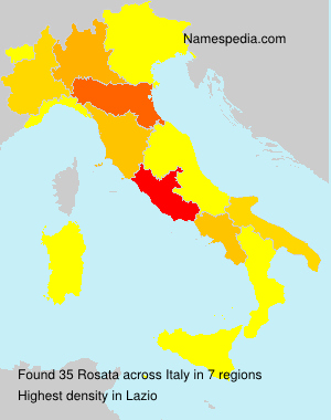 Surname Rosata in Italy Surname Rosata in Italy