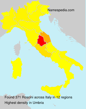 Surname Roscini in Italy Surname Roscini in Italy