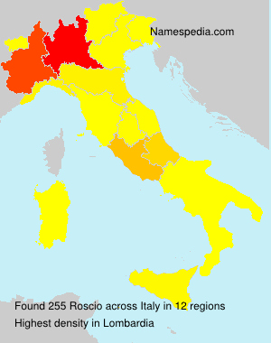 Surname Roscio in Italy Surname Roscio in Italy