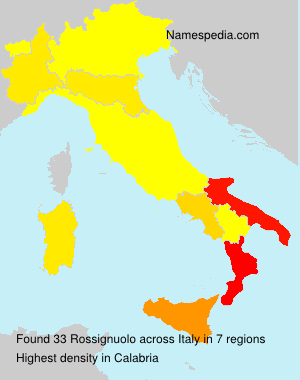 Surname Rossignuolo in Italy Surname Rossignuolo in Italy