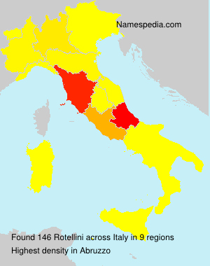 Surname Rotellini in Italy Surname Rotellini in Italy