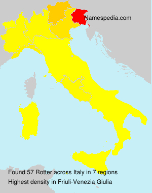 Surname Rotter in Italy Surname Rotter in Italy