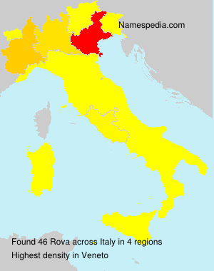 Surname Rova in Italy