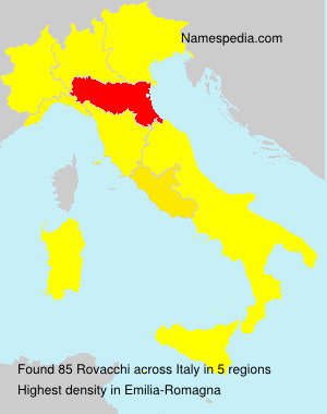 Surname Rovacchi in Italy Surname Rovacchi in Italy