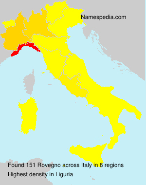 Surname Rovegno in Italy Surname Rovegno in Italy