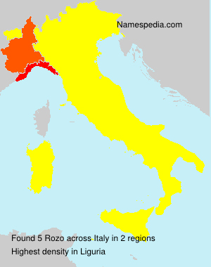 Surname Rozo in Italy Surname Rozo in Italy