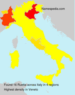 Surname Ruetta in Italy Surname Ruetta in Italy
