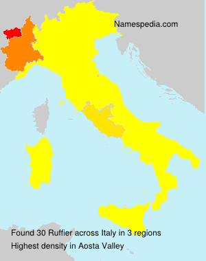 Surname Ruffier in Italy Surname Ruffier in Italy
