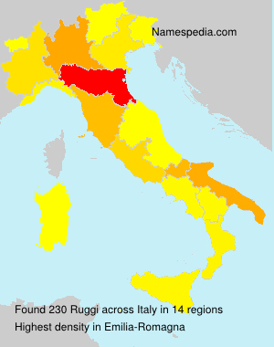 Surname Ruggi in Italy Surname Ruggi in Italy