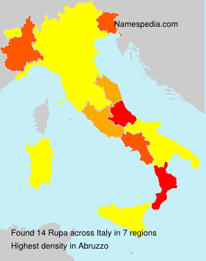 Surname Rupa in Italy Surname Rupa in Italy
