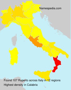 Surname Ruperto in Italy Surname Ruperto in Italy