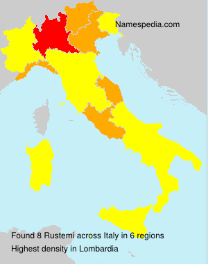 Surname Rustemi in Italy Surname Rustemi in Italy