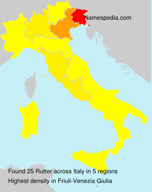 Surname Rutter in Italy Surname Rutter in Italy