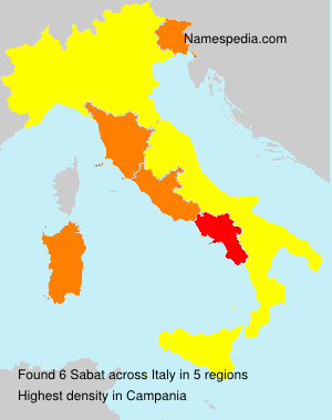 Surname Sabat in Italy Surname Sabat in Italy