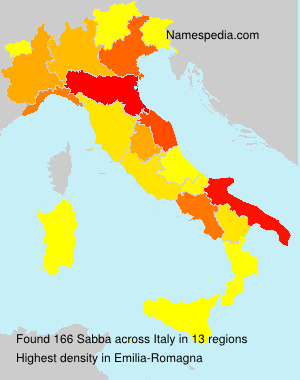 Surname Sabba in Italy Surname Sabba in Italy