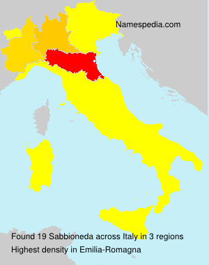 Surname Sabbioneda in Italy Surname Sabbioneda in Italy