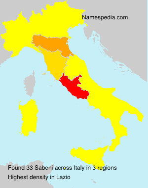 Surname Sabeni in Italy Surname Sabeni in Italy