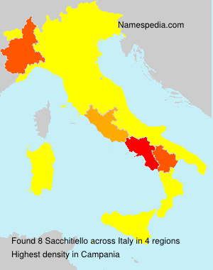 Surname Sacchitiello in Italy Surname Sacchitiello in Italy