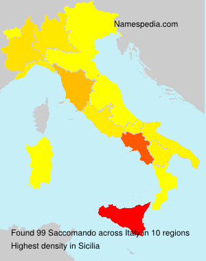 Surname Saccomando in Italy Surname Saccomando in Italy
