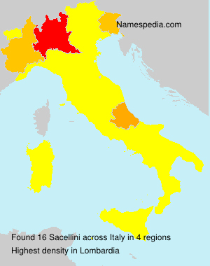 Surname Sacellini in Italy Surname Sacellini in Italy