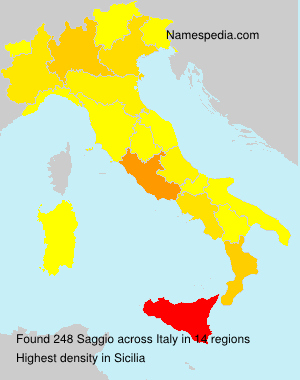 Surname Saggio in Italy