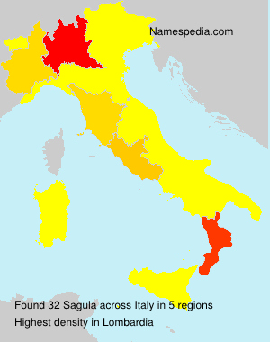 Surname Sagula in Italy Surname Sagula in Italy