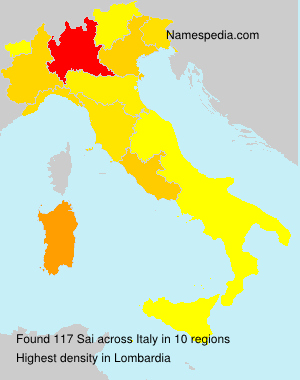 Surname Sai in Italy Surname Sai in Italy
