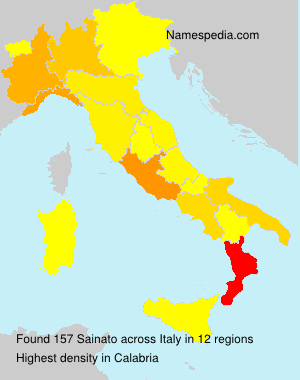 Surname Sainato in Italy Surname Sainato in Italy