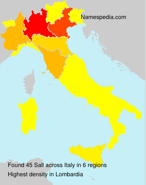 Surname Sall in Italy Surname Sall in Italy