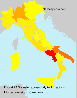 Surname Sallustro in Italy Surname Sallustro in Italy