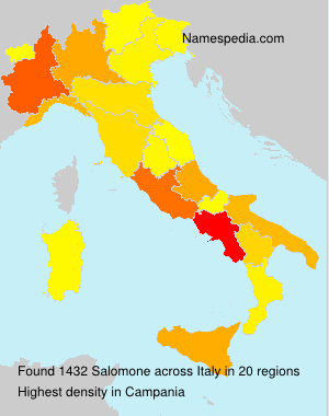 Surname Salomone in Italy Surname Salomone in Italy