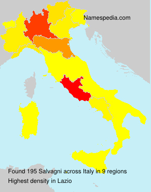 Surname Salvagni in Italy