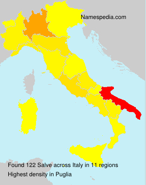 Surname Salve in Italy Surname Salve in Italy