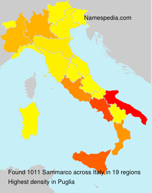 Surname Sammarco in Italy Surname Sammarco in Italy
