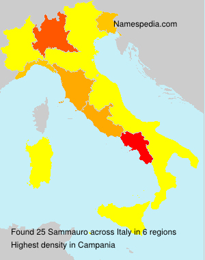Surname Sammauro in Italy