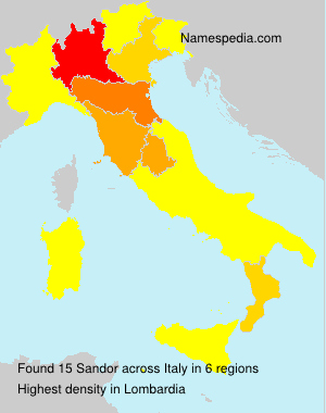 Surname Sandor in Italy Surname Sandor in Italy