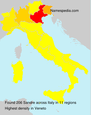 Surname Sandre in Italy