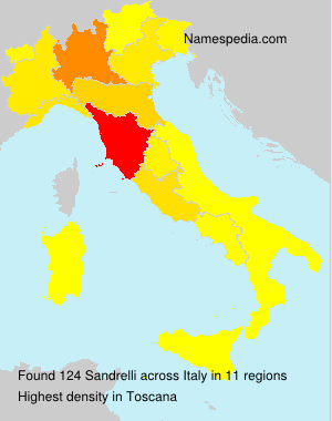 Surname Sandrelli in Italy Surname Sandrelli in Italy