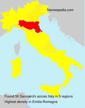 Surname Sanmarchi in Italy Surname Sanmarchi in Italy