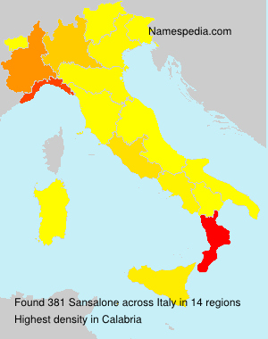 Surname Sansalone in Italy Surname Sansalone in Italy