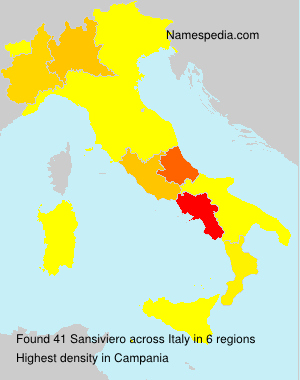 Surname Sansiviero in Italy Surname Sansiviero in Italy