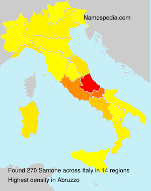 Surname Santone in Italy Surname Santone in Italy
