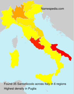 Surname Santoniccolo in Italy Surname Santoniccolo in Italy