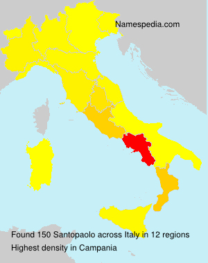 Surname Santopaolo in Italy
